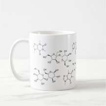 Chimie de thé et de café tasse