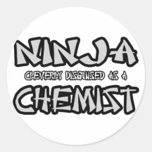 Chimiste de Ninja… Adhésifs Ronds