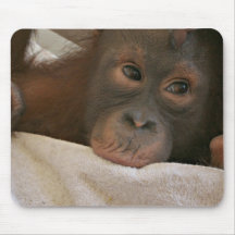 Chimpanzé Mousepad de bébé Tapis De Souris