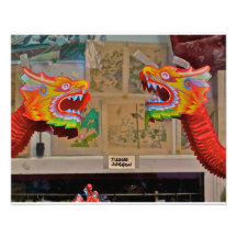 Chinatown, dragons de tissu de NYC- Art Photographique
