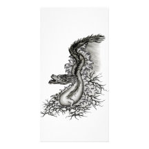 Chine-dragon Cartes De Vœux Avec Photo