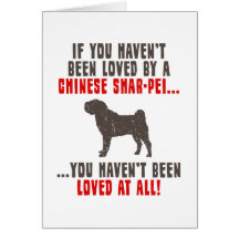 Chinois Shar-Pei Cartes De Vœux