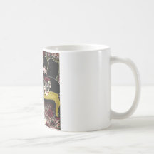 chinoise aux fleurs 3 tasse à café