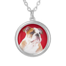 Chiot anglais de bouledogue bijouterie personnalisée