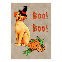 Chiot de Halloween Carte De Visite
