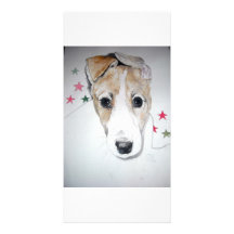 Chiot de lévrier cartes avec photo