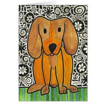 Chiot génial carte de vœux