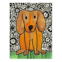 Chiot génial carte postale