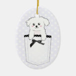 Chiot mignon de poche décoration pour sapin de noël