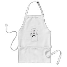 Chiot mignon de poche tablier