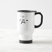 Chiot mignon de poche tasse à café
