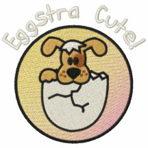 Chiot mignon d'Eggstra en oeuf