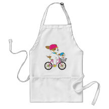 Chiot mignon sur le vélo tablier