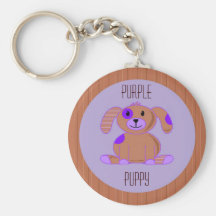 Chiot pourpre porte-clé