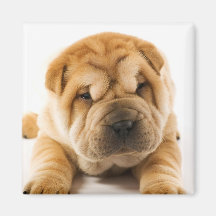 Chiot somnolent aimants pour réfrigérateur