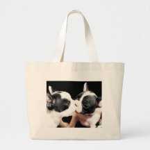 Chiots de bouledogue français sac