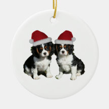 Chiots de Noël Ornement De Noël