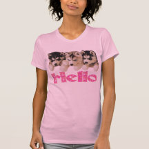 CHIOTS ROSES DE CHIEN DE TRAÎNEAU SIBÉRIEN DE CHEM T-SHIRTS