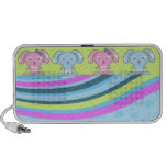 chiots roses et bleus mignons mini haut-parleurs
