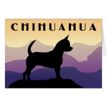 Chiwawa de montagnes pourpres carte de vœux