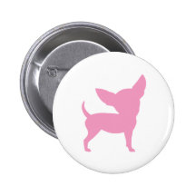 Chiwawa drôle rose badges