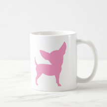 Chiwawa drôle rose tasse