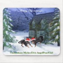 Chiwawa MickeyElvis AngelPearl Mousepad de Père No Tapis De Souris
