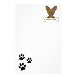 Chiwawa personnalisé papier à lettre customisé