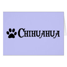 Chiwawa (style de pirate avec le pawprint) cartes de vœux