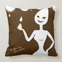 Chocolat du lait oreiller