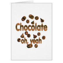 Chocolat oh, ouais cartes de vœux