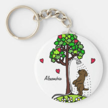 Chocolat personnalisé Labrador d'amusement de l'ea Porte-clés