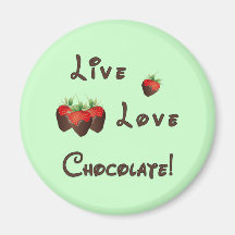 Chocolat vivant d'amour aimants