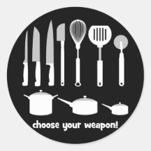 choisissez votre arme autocollant