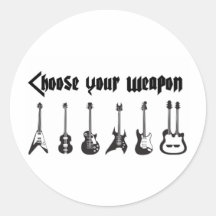 Choisissez votre arme autocollants