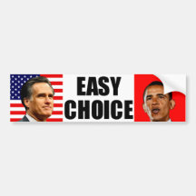 Choix facile de MITT ROMNEY Autocollant Pour Voiture