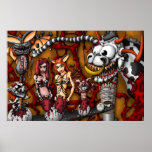 Chose de batte de Bell de vache Posters