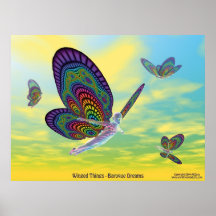 Choses à ailes - rêves baroques affiches