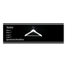 Chothes et mode modèles de cartes de visite