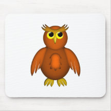 Chouette de lune chouette moon owl tapis de souris