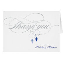Christening or First Communion Thank You Card