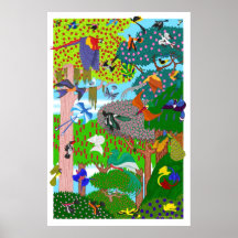 Christine Nyland/célébration des oiseaux Affiches