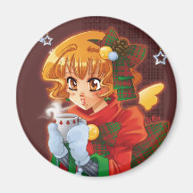 christmas tea magnets pour réfrigérateur