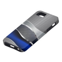 Chrome et saphir futuristes de pointe de maille de iPhone 5 case