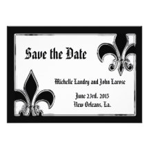 Chrome Fleur de Lis Save noir et blanc la date Bristol