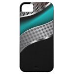 Chrome Teal de maille de technologie de courbe Coques iPhone 5 Case-Mate