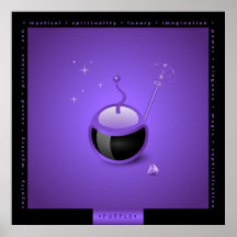 Chromonauts - affiche de pourpre de couleur