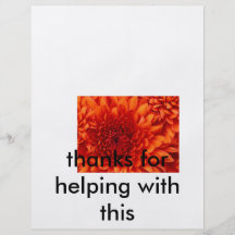 Chrysanthème, merci pour aider avec ceci prospectus en couleur