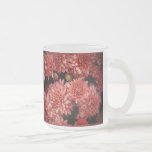 Chrysanthèmes de rouge riche tasses à café