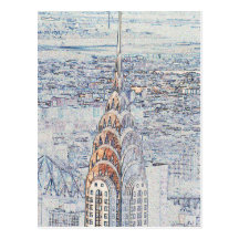 Chrysler construisant la carte postale